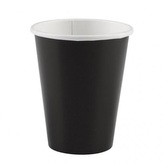 Papírové kelímky černé 8 ks