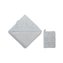 FUNNABABY Mušelínový set Osuška s kapucí + žínka Dove Grey