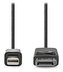 NEDIS kabel mini DisplayPort/DisplayPort 1.2/ zástrčka mini DisplayPort - zástrčka Displayport/ 4K/ černý/ 2m