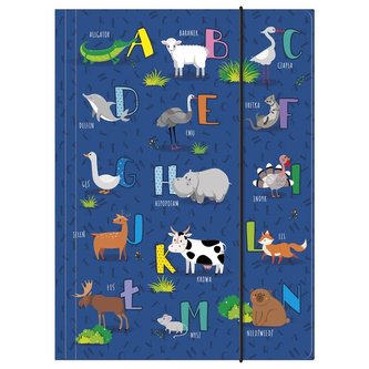 Teczka z gumką A4 Alfabet DERFORM