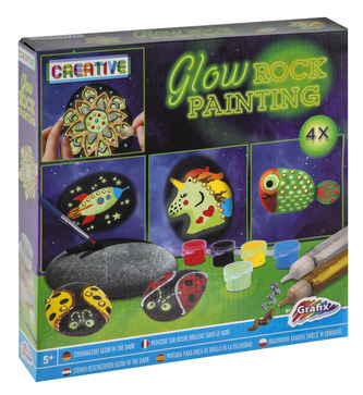 Malování na kameny - svítící ve tmě