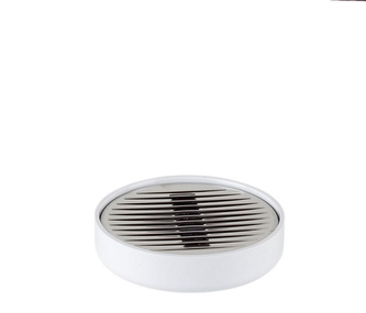 Mýdlenka kulatá bílá 13x13x3cm