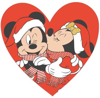 POLŠTÁŘ MICKEY A MINNIE VÁNOCE