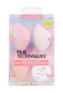 Real Techniques Sponges houbička RT Miracle Complexion Sponge 1 ks + houbička RT Miracle Powder Sponge 1 ks + houbička RT Miracle Cleansing Sponge 1 ks + čistič na houbičky a štětce RT Cleanse 30 g