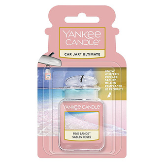 Osvěžovač do auta Yankee Candle, Růžové písky, 1x visačka