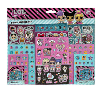 Samolepky sada 500 ks L.O.L.