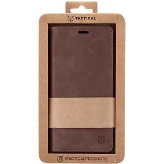 Tactical Xproof PU Kožené Book pouzdro Motorola G42 Mud Brown