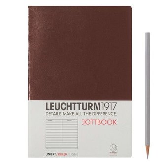 LEUCHTTURM1917 JOTTBOOK MEDIUM (A5), linky, Tabaco 341547