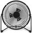 NEDIS stolní ventilátor/ průměr 15 cm/ výkon 3 W/ napájení z USB/ kovový/ černý
