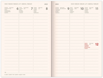 Týdenní magnetický diář Květy 2023