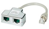 DATACOM "Y" adaptér STP CAT5E  PC / TEL+TEL